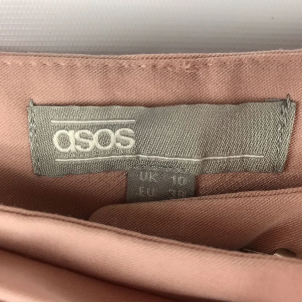 ASOS Pink Wide Leg Tie-Waist Culotte Pants - Picture 5 of 6